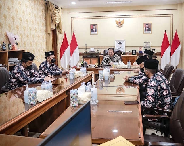 Audiensi Dewan Pertimbangan PSHT Jember ke Bupati Hendy Siswanto